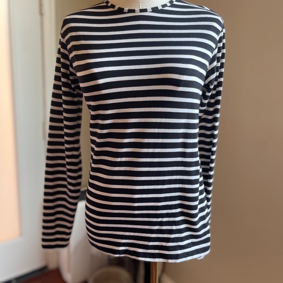 Coolibar UPF 50+ Long Sleeve Striped Tee Sz XS - Picture 2 of 12